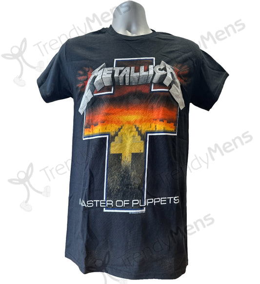 Metallica Master of Puppets Cross Graphic Print Men's T-Shirt