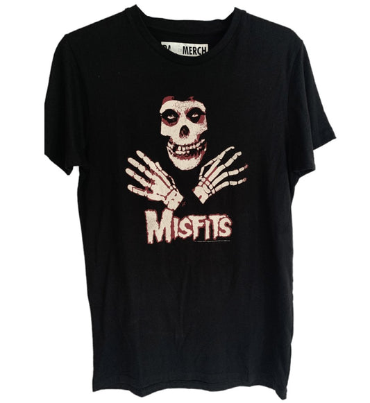 Misfits - Skull Crossed Hands Printed Men's T-Shirt