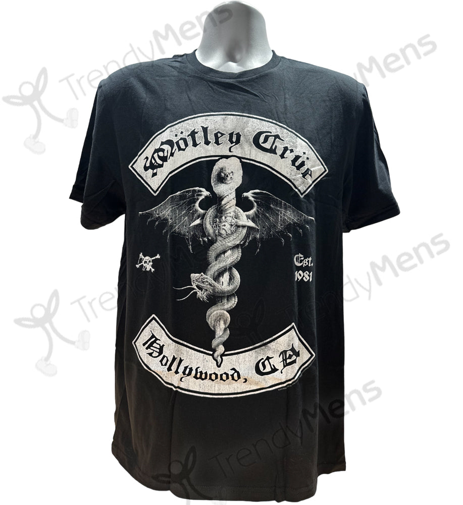 Motley Crue - Feelgood Hollywood Revision Men's T-Shirt - Black