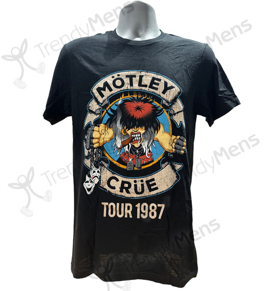 Motley Crue Tour'87 Men's T-Shirt - Black