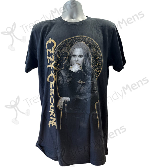 Ozzy Osbourne - Gold Graphic Print Men's T-Shirt - Black