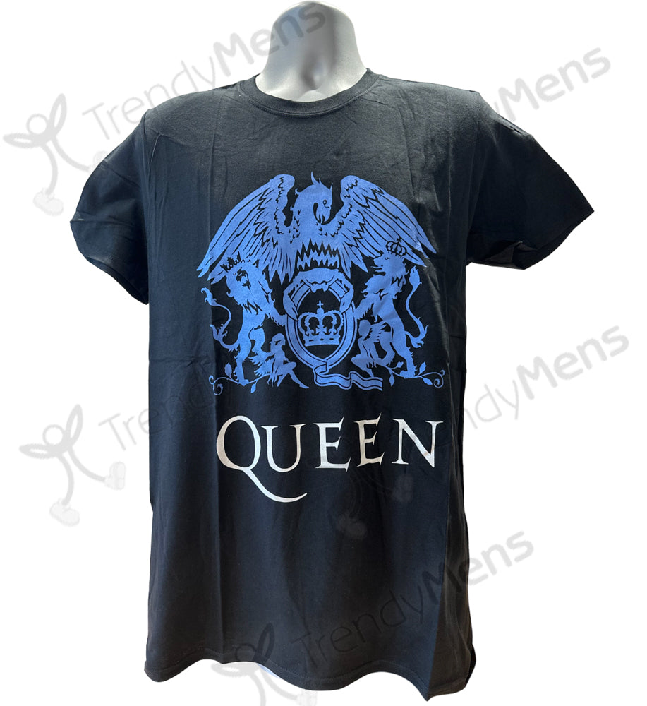 Queen - Blue Crest Short Sleeve T-Shirt