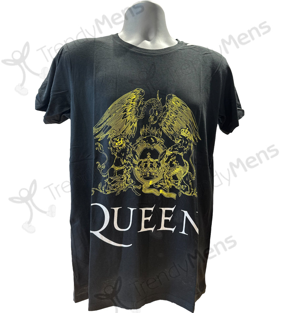 Queen - Yellow Crest Short Sleeve T-Shirt