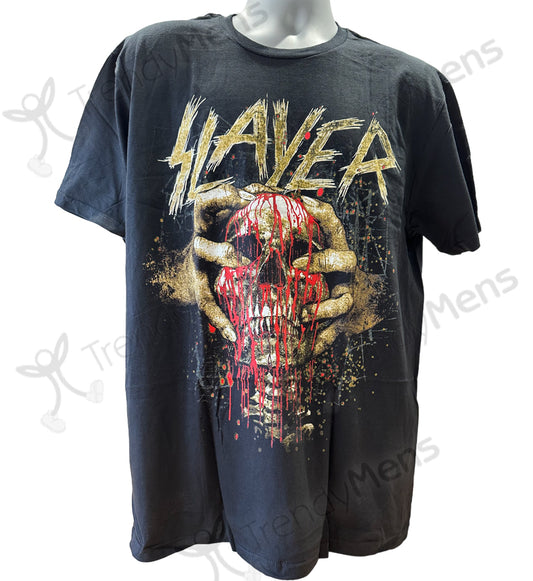 Slayer - Skull Pumpkin Men's T-Shirt - Black