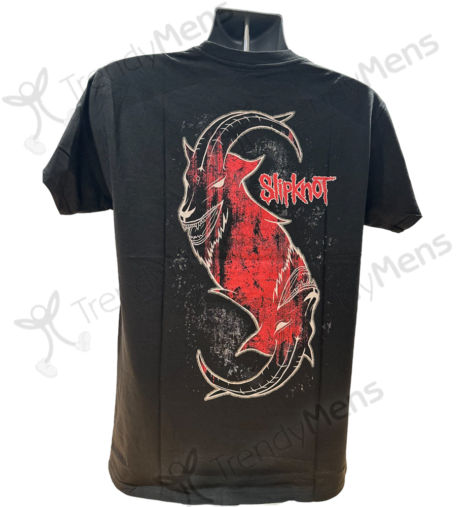 Slipknot New Masks Men's T-Shirt Back