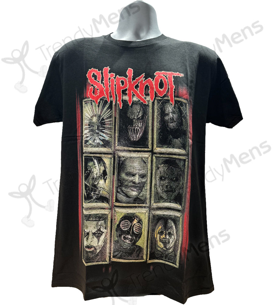 Slipknot New Masks Men's T-Shirt Front