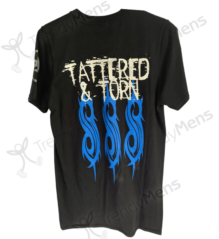 Slipknot Tattered And Torn Mens T-Shirt Black
