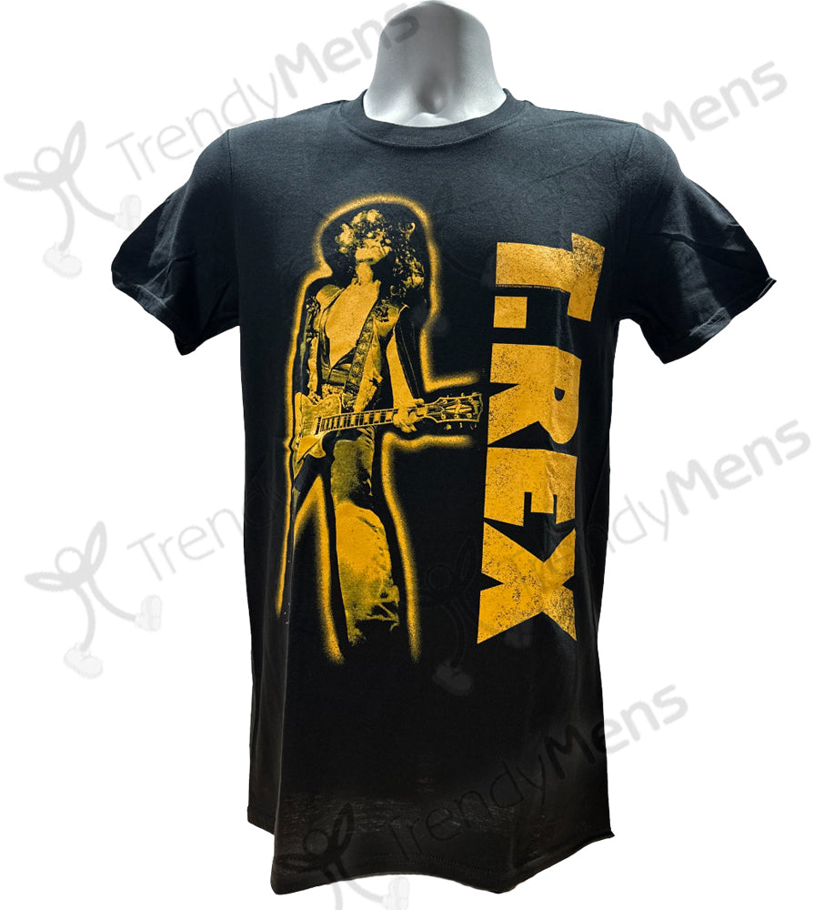T Rex - Guitar Graphic Men's T-Shirt - Black