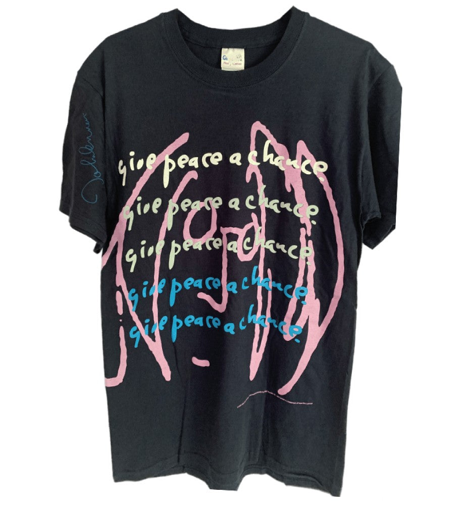 The Beatles - John Lennon Give Peace A Chance Printed Men's T-Shirt