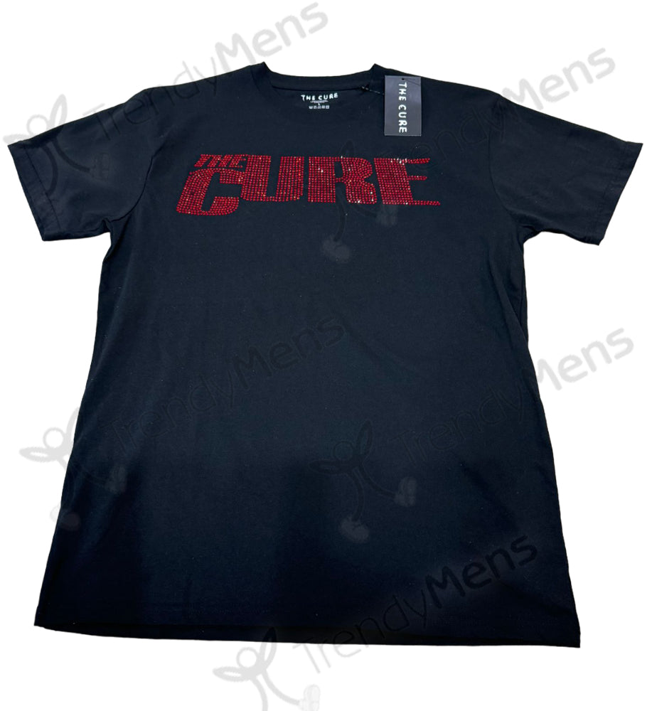 The Cure - Diamante Logo Men's T-Shirt - Black