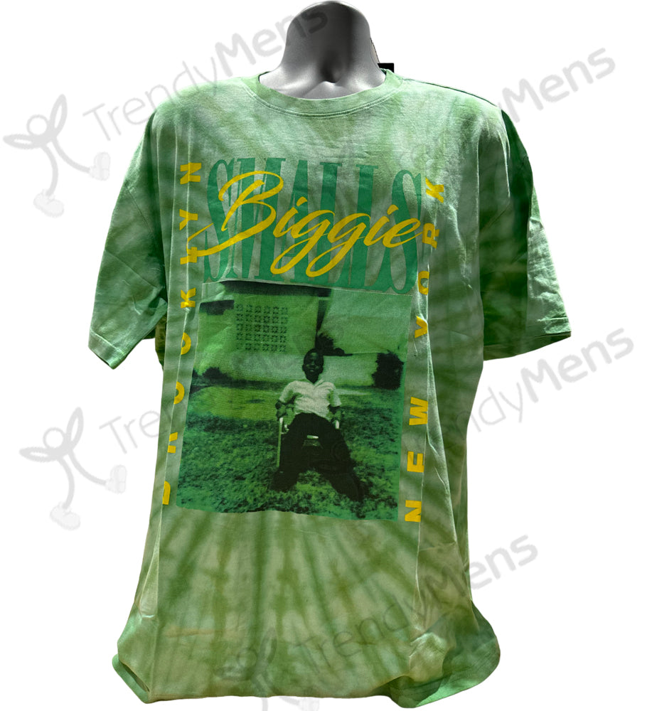 The Notorious BIG Biggie Smalls - 90's New York City T-Shirt - Green