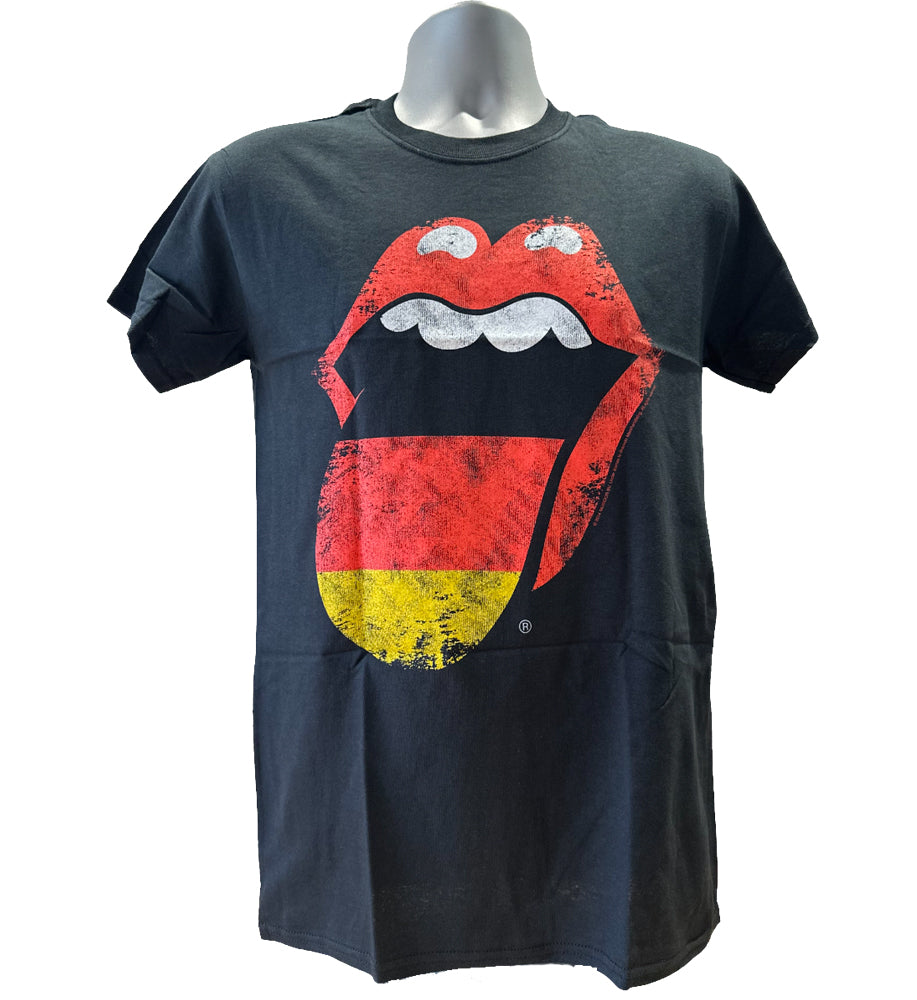 The Rolling Stones - German Tongue Men's T-Shirt - Black