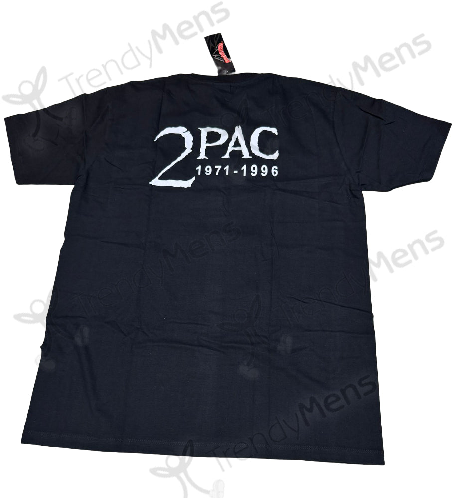 TUPAC Vintage Rap Memorial Black T-Shirt