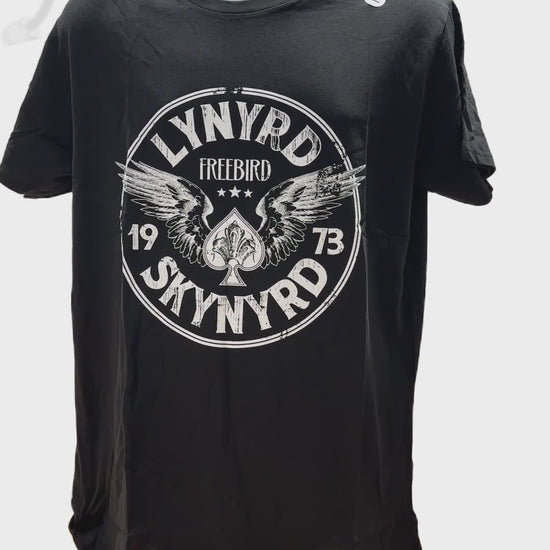 Buy Lynyrd Skynyrd Free Bird 1973 Wings T-Shirt - Black