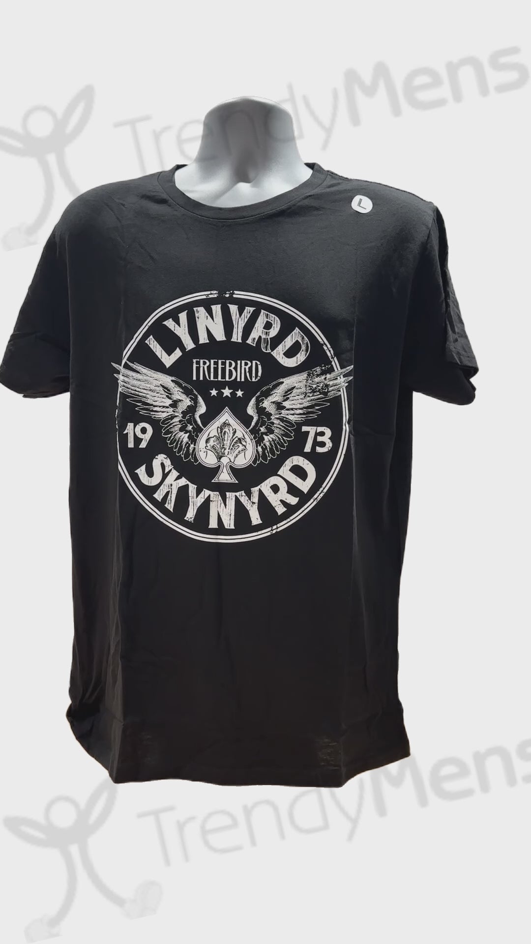 Buy Lynyrd Skynyrd Free Bird 1973 Wings T-Shirt - Black