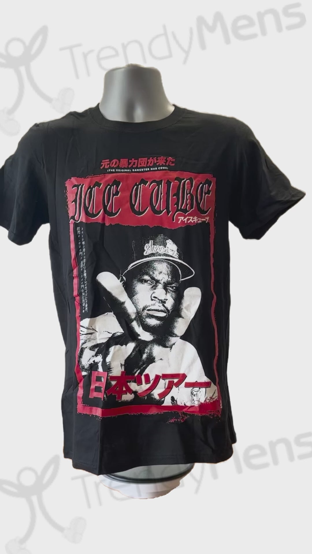 Buy Ice Cube Kanji Peace Sign Band Men's Tee Online