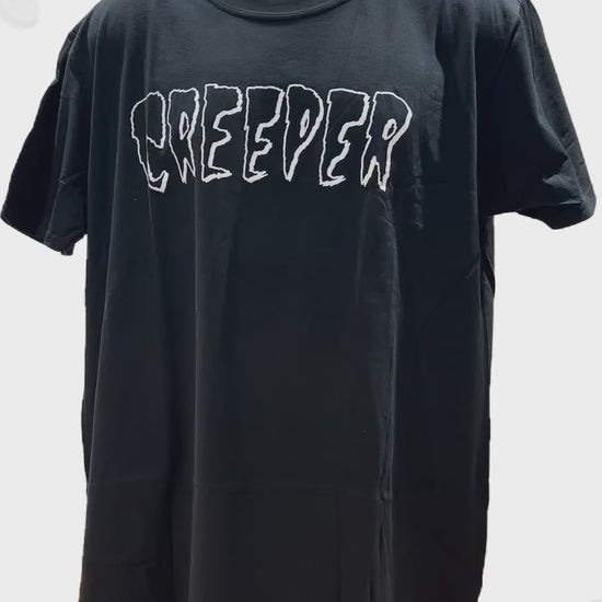 Buy Creeper T-Shirt Death Card Black