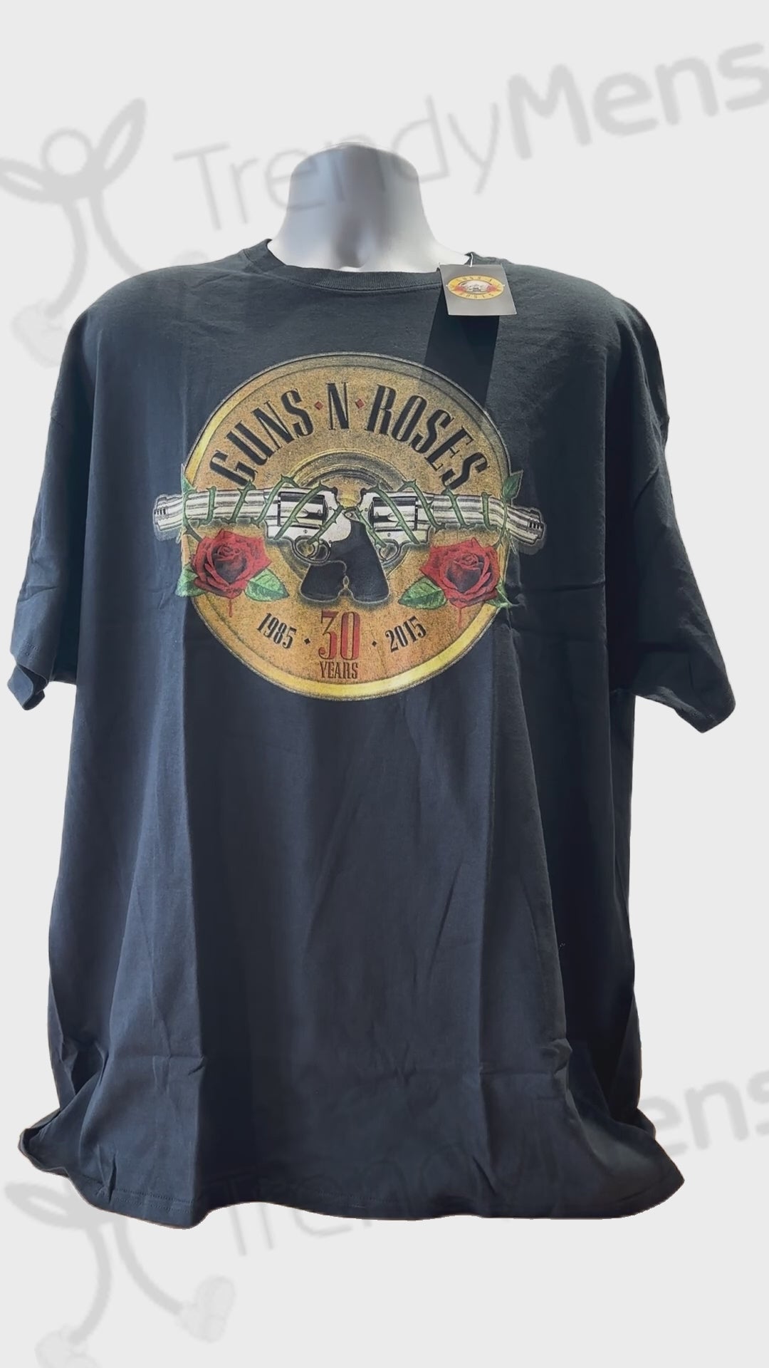 Buy Guns N Roses Rock Band Anniversary 30 Years Print Men's T-Shirt Online