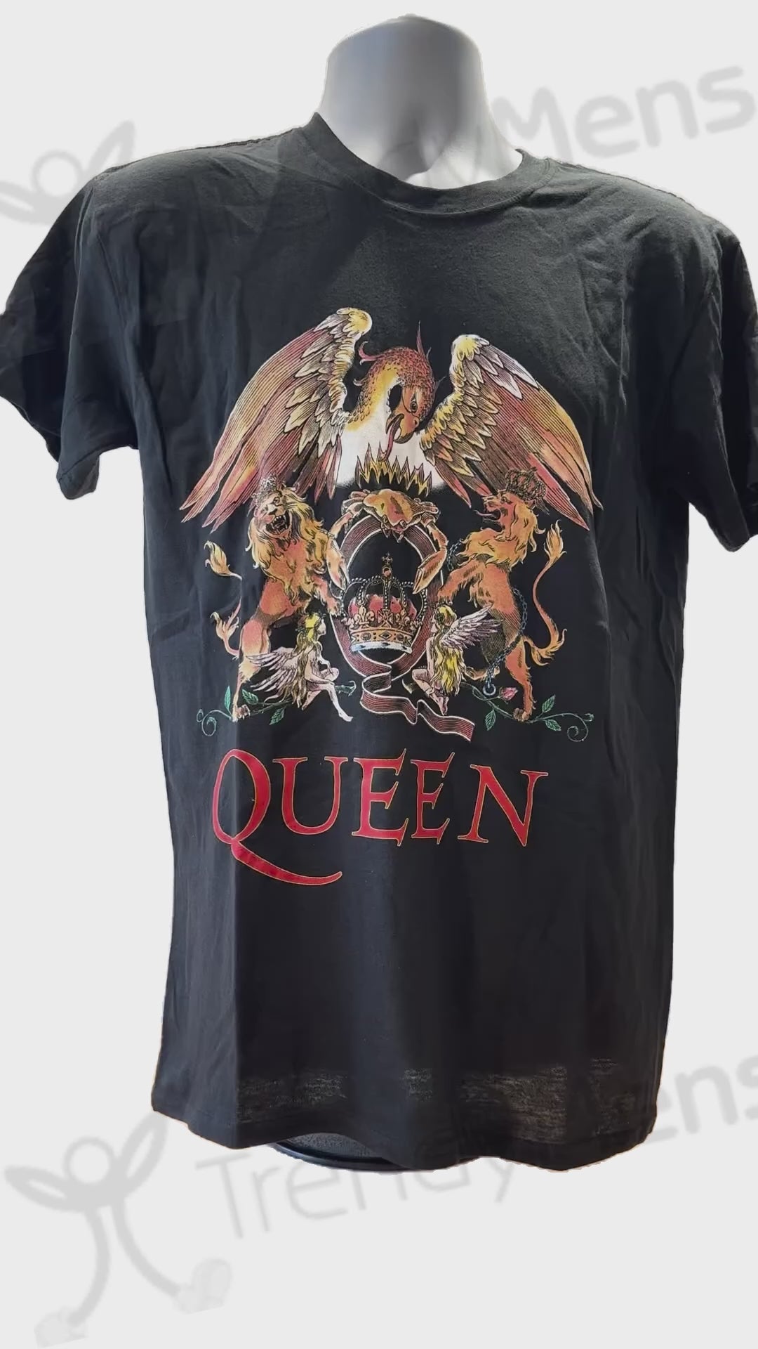Queen - Classic Crest Short Sleeve T-Shirt Black