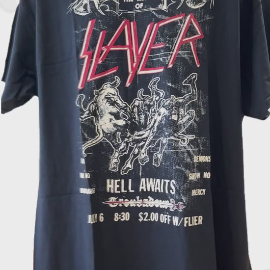 Buy Slayer Hell Awaits Vintage Flyer T-Shirt Online
