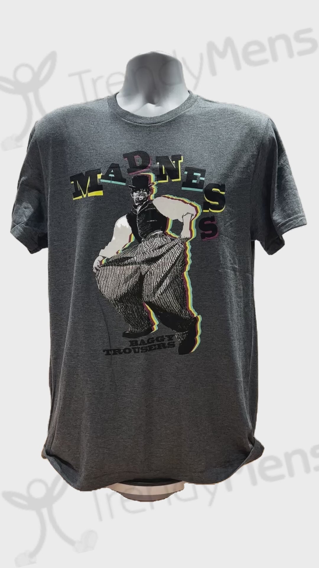 Buy Baggy Trousers Graphic Print T-Shirt in Grey Online