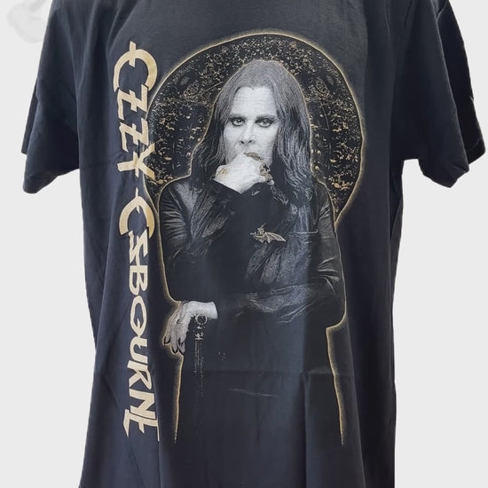 Buy Ozzy Osbourne Gold Graphic Print Men's Tee Online