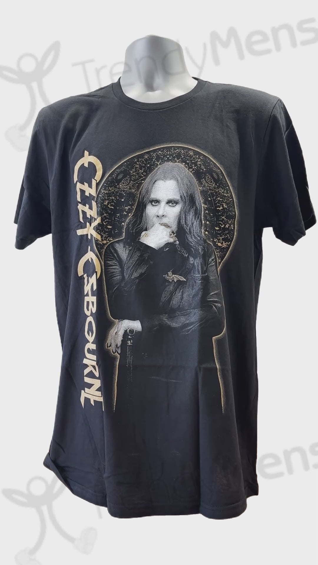 Buy Ozzy Osbourne Gold Graphic Print Men's Tee Online