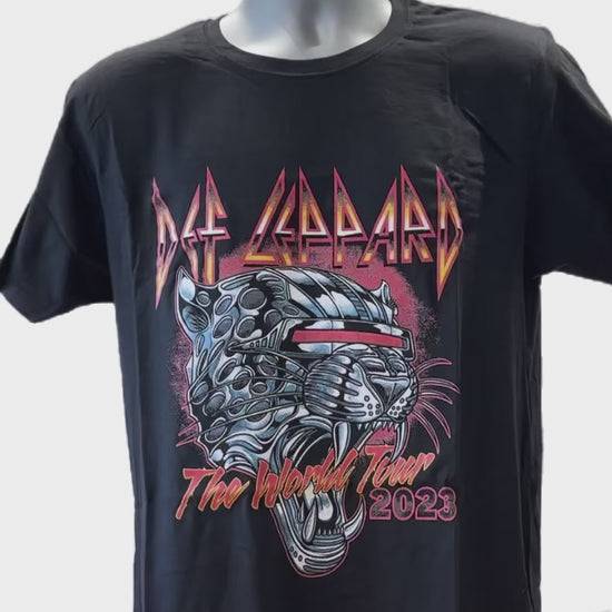 Buy Def Leppard The World Tour 2023 T-Shirt in Black Online