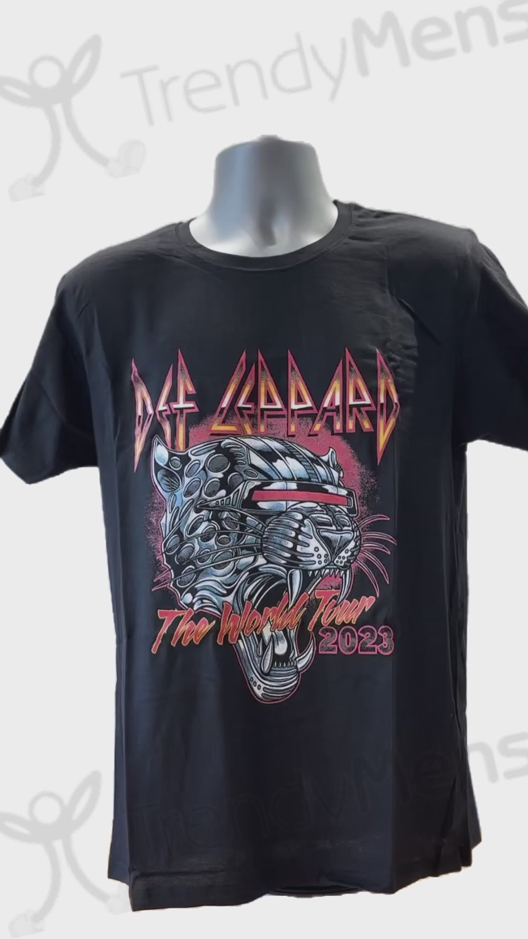 Buy Def Leppard The World Tour 2023 T-Shirt in Black Online