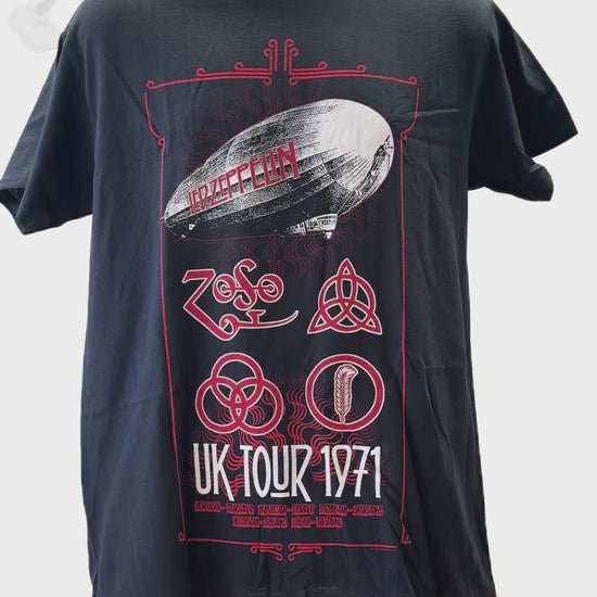 Buy Led Zeppelin - UK Tour 1971 Graphic Print Men's Tee Online