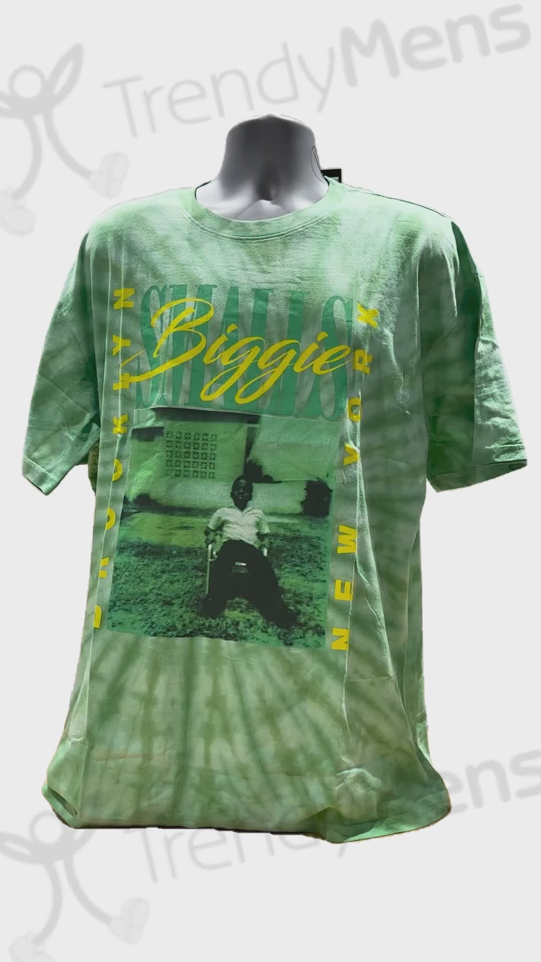 Biggie Smalls - 90's New York City T-Shirt - Green