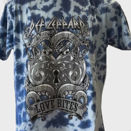 Buy Def Leppard Love Bites Tie Dye Men's T-Shirt Online
