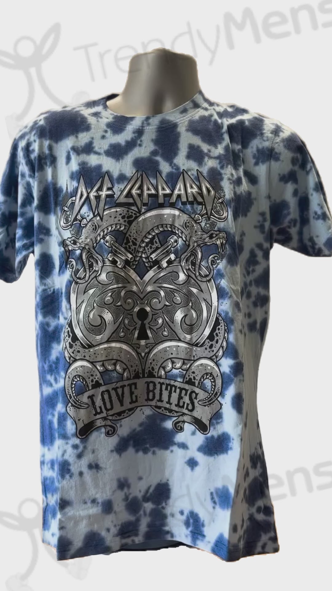 Buy Def Leppard Love Bites Tie Dye Men's T-Shirt Online