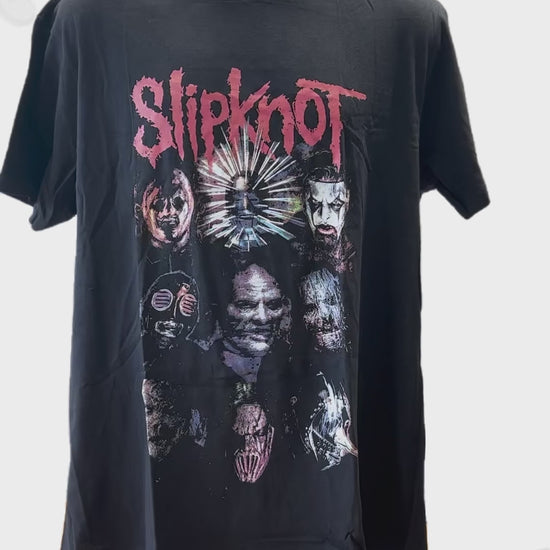 Slipknot - Prepare For Hell 2014-2015 World Tour Men's T-Shirt Black Video
