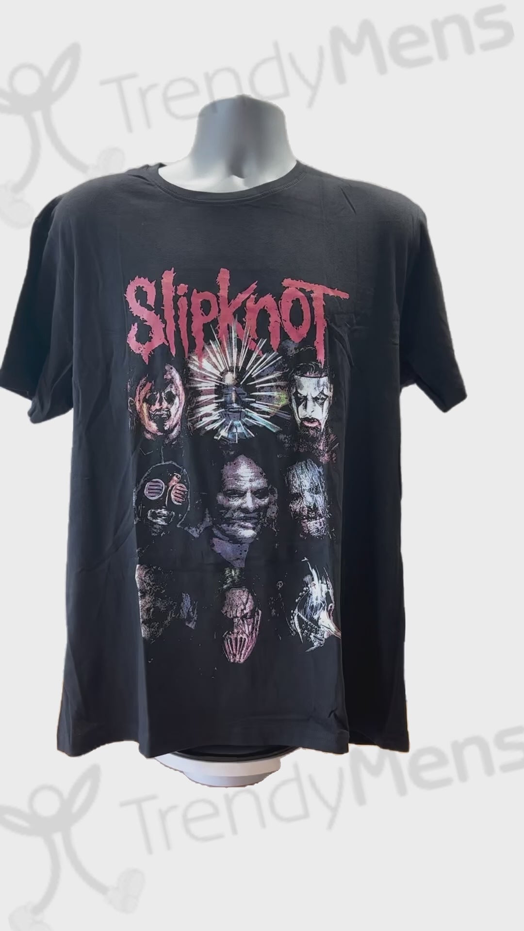 Slipknot - Prepare For Hell 2014-2015 World Tour Men's T-Shirt Black Video