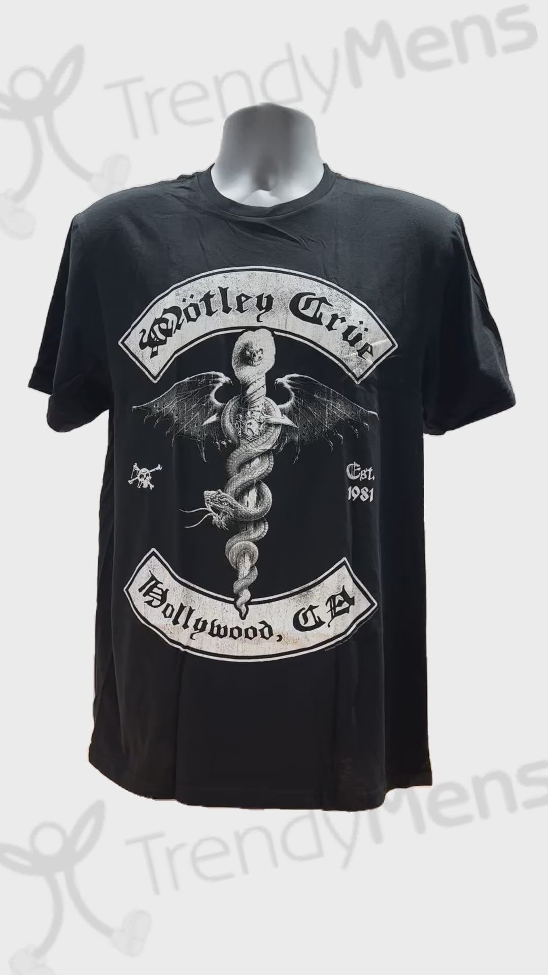 Buy Motley Crue Hollywood Revision T-Shirt Online