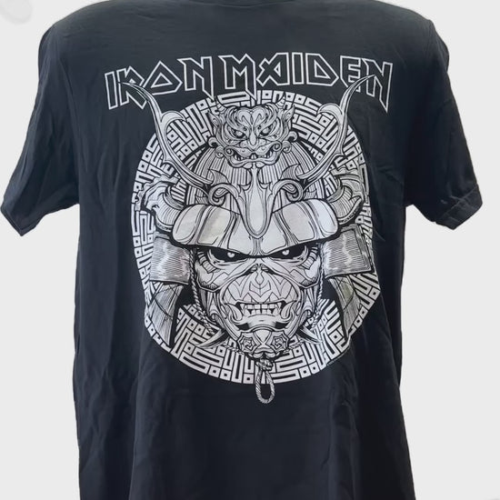 Buy Iron Maiden Samurai Graphic White T-Shirt Online