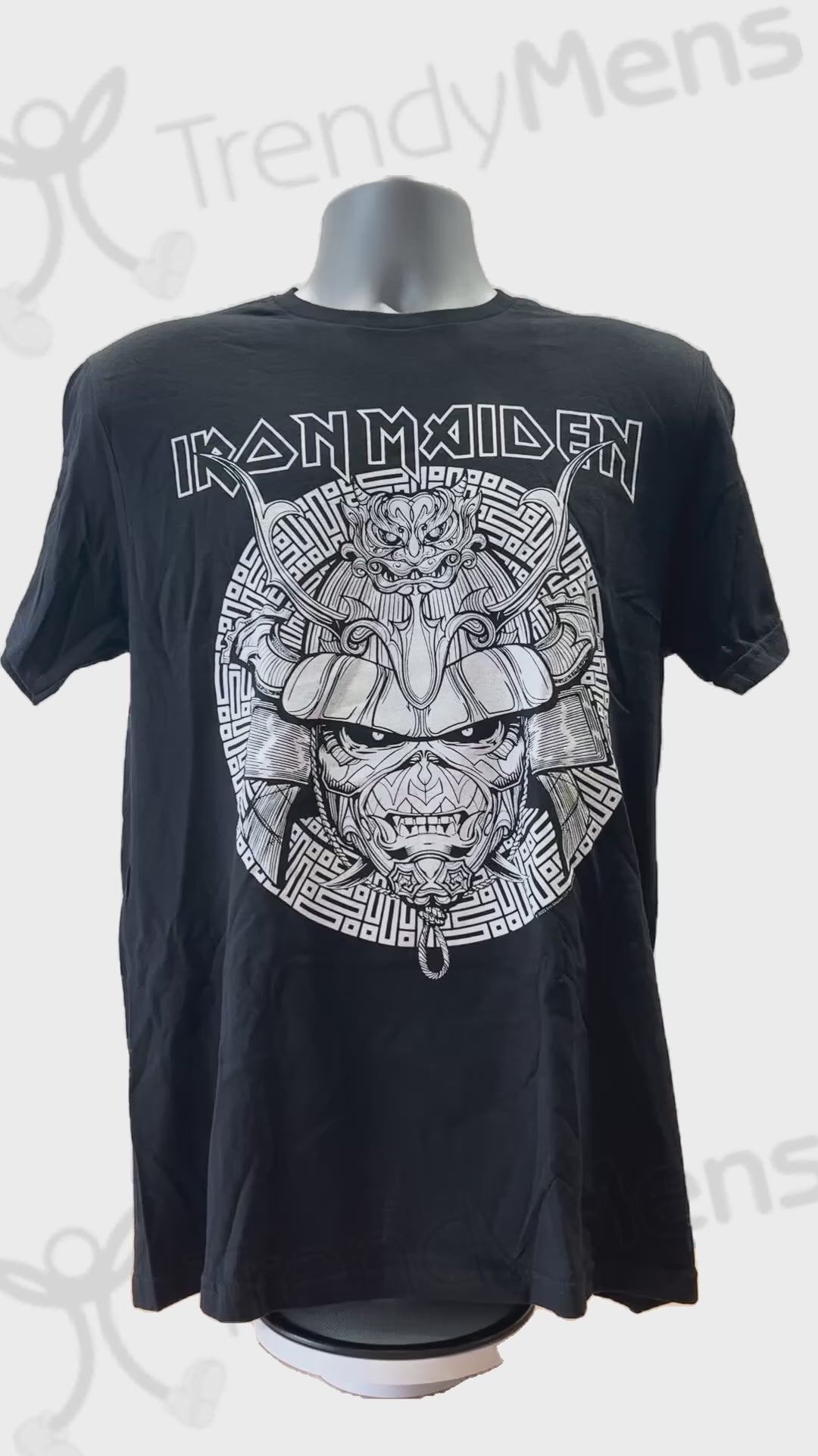 Buy Iron Maiden Samurai Graphic White T-Shirt Online