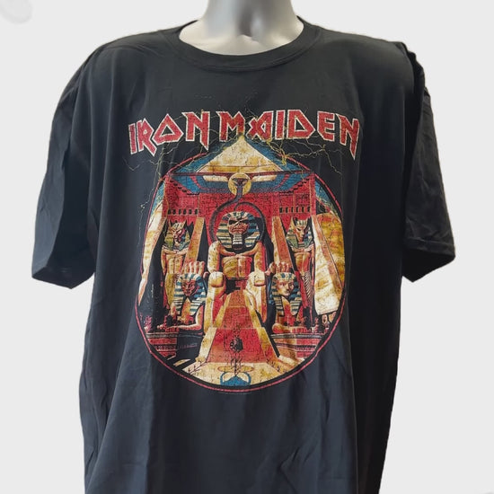 Buy Iron Maiden Powerslave Lightning Circle T-Shirt Online