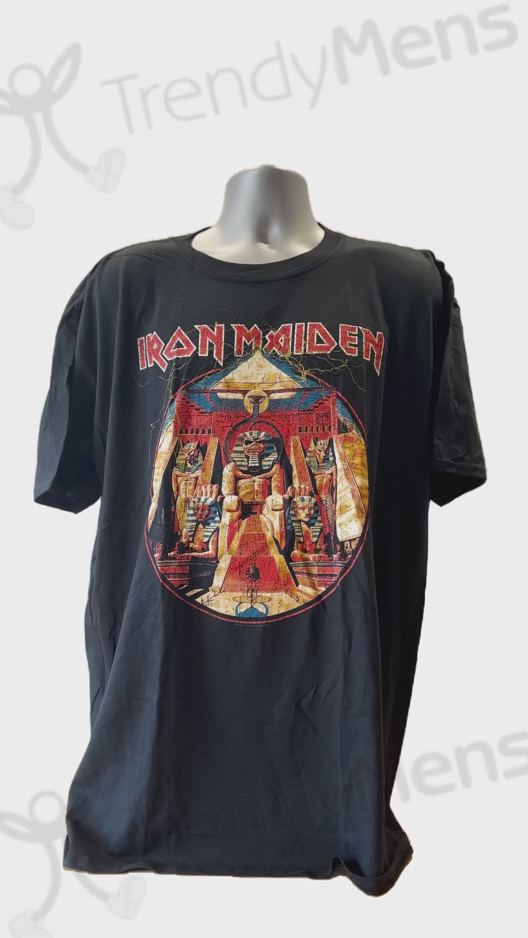 Buy Iron Maiden Powerslave Lightning Circle T-Shirt Online