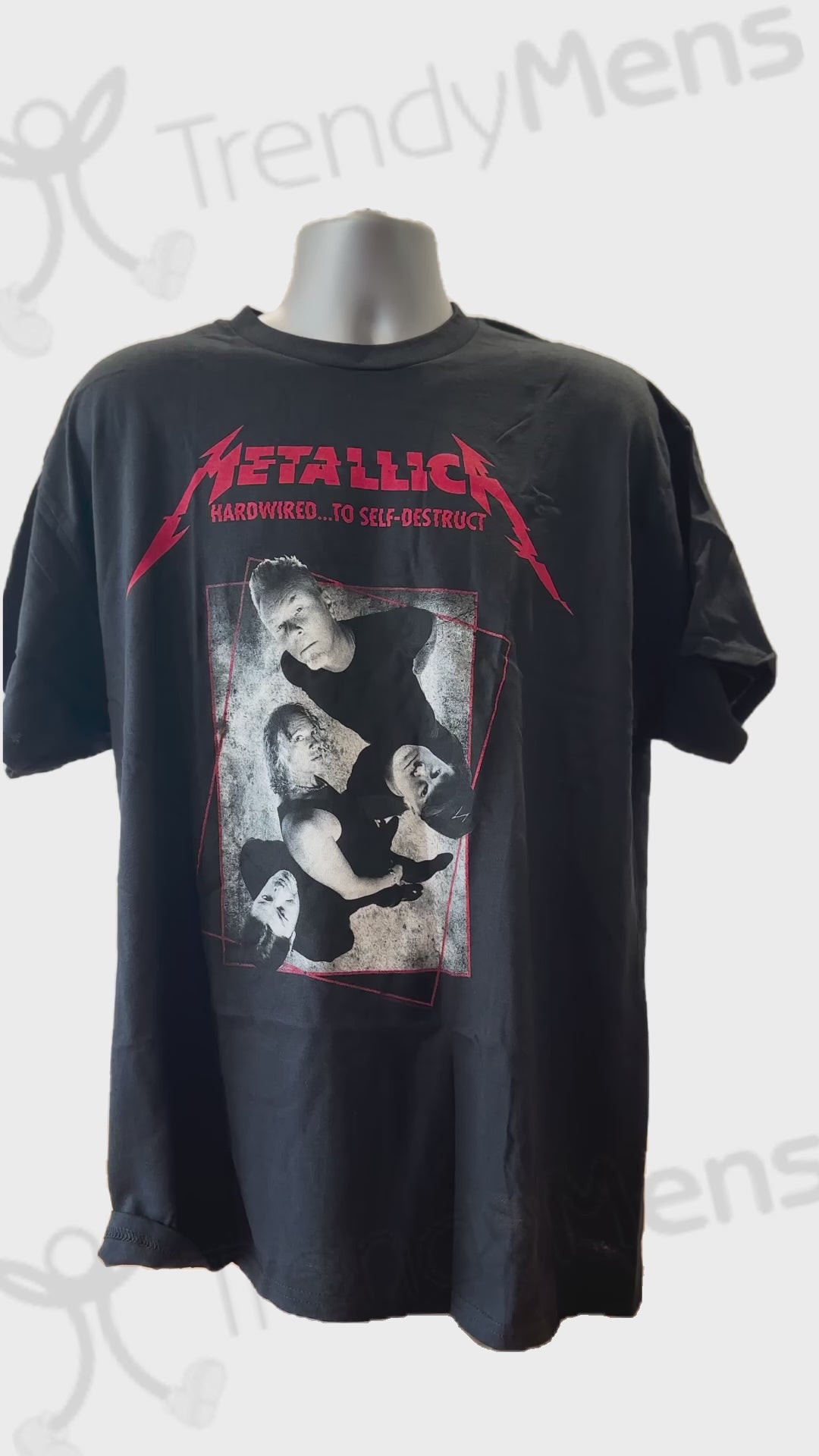 Buy Metallica Hardwired to Self Destruct Band Concrete Men's T-Shirt Online