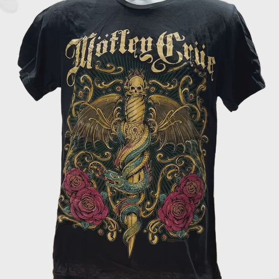 Buy Motley Crue Exquisite Dagger Mens T-Shirt Online